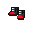 Agent Boots Red ground sprite