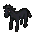 Dark Rental Horse ground sprite
