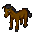 Brown Horse ground sprite