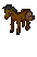 Brown Cargo Horse ground sprite