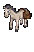 White Cargo Horse ground sprite