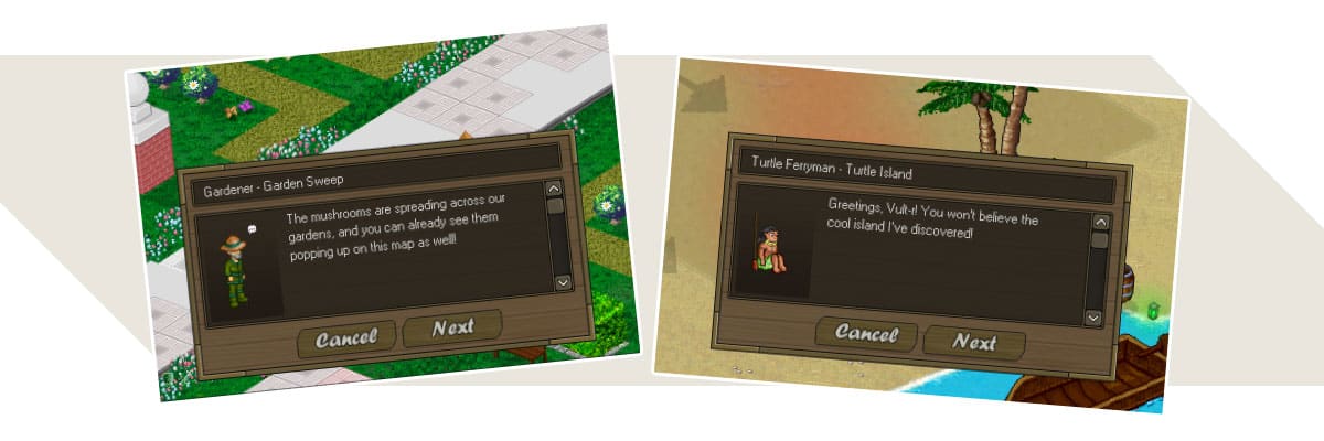 Screenshot from the dev post