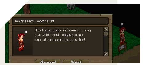 Screenshot from the dev post