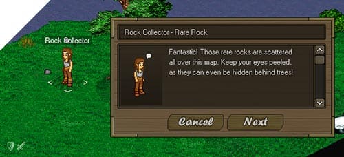 Screenshot from the dev post