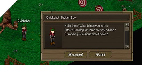 Screenshot from the dev post
