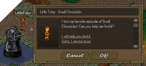 Screenshot from the dev post