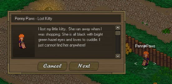 Screenshot from the dev post