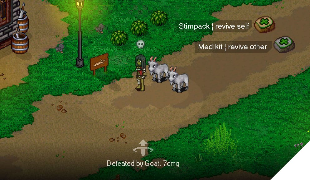Screenshot from the dev post