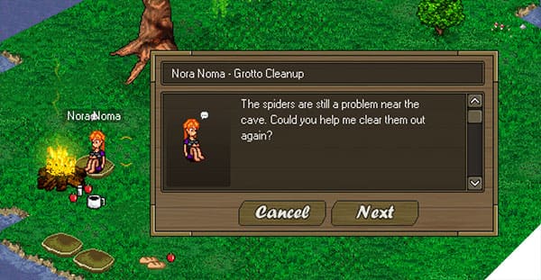 Screenshot from the dev post
