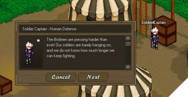 Screenshot from the dev post