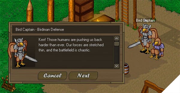 Screenshot from the dev post