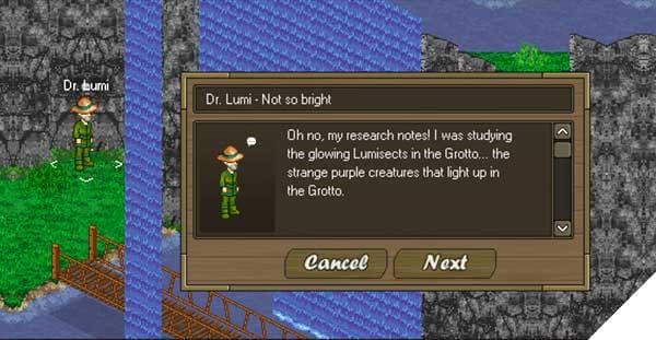 Screenshot from the dev post