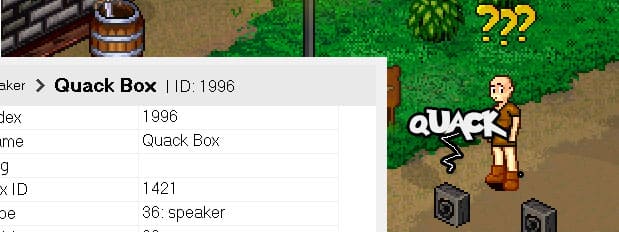 Screenshot from the dev post