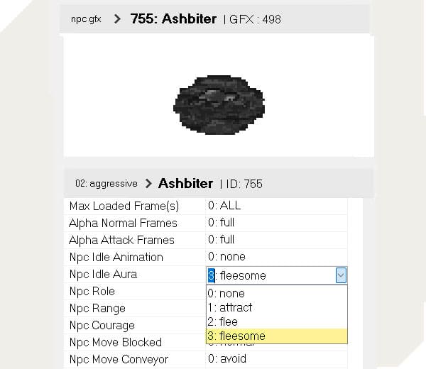 Screenshot from the dev post
