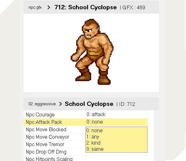 Screenshot from the dev post