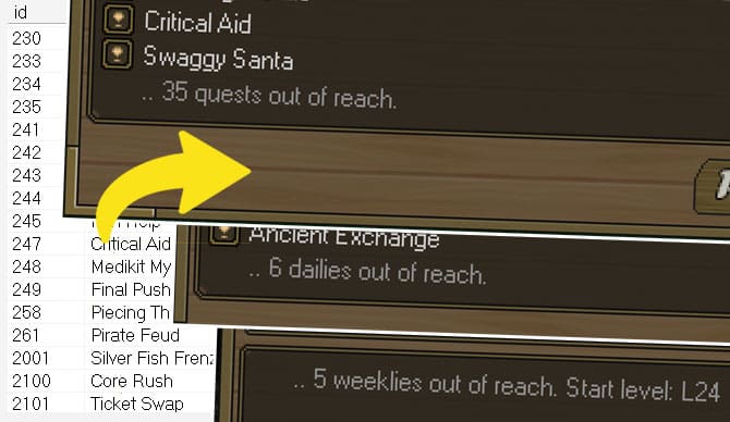 Screenshot from the dev post
