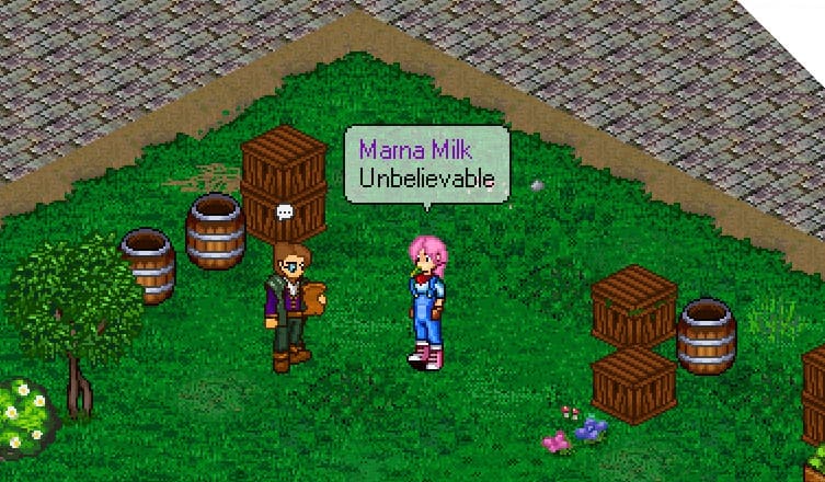 Screenshot from the dev post