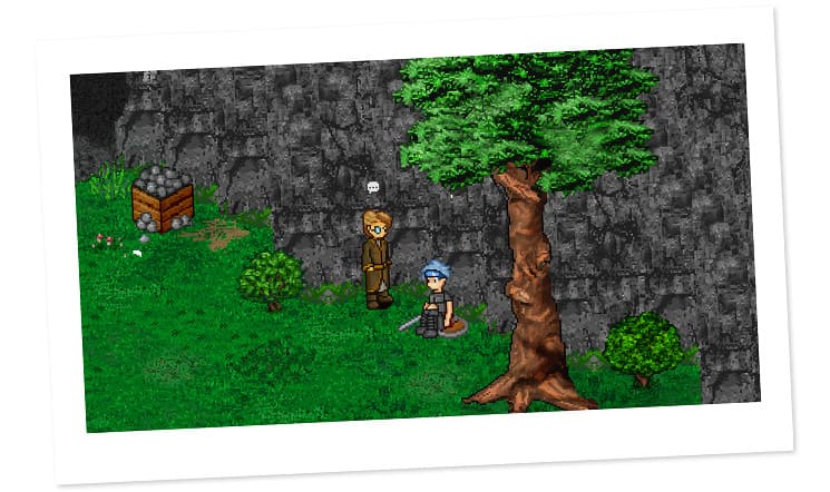 Screenshot from the dev post