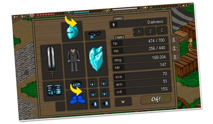 Screenshot from the dev post