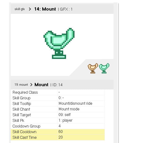 Screenshot from the dev post