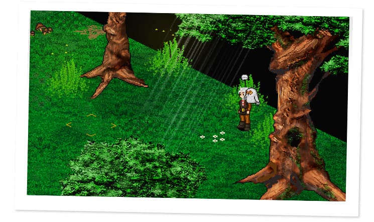 Screenshot from the dev post