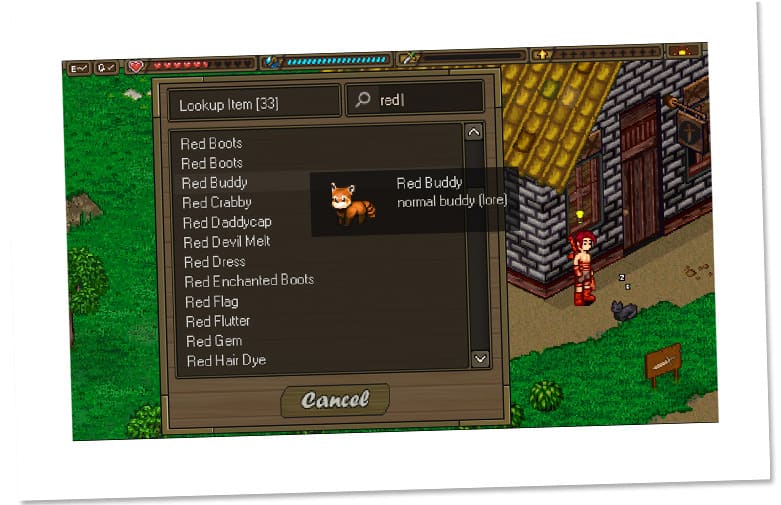 Screenshot from the dev post