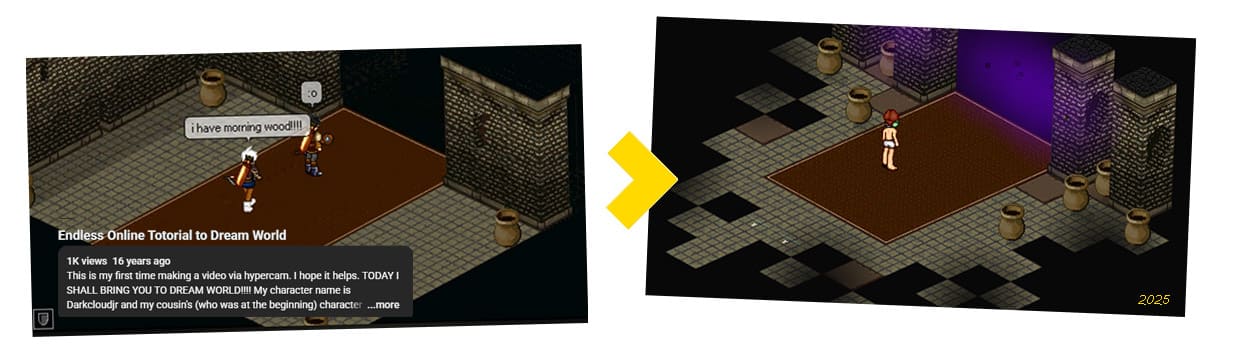 Screenshot from the dev post
