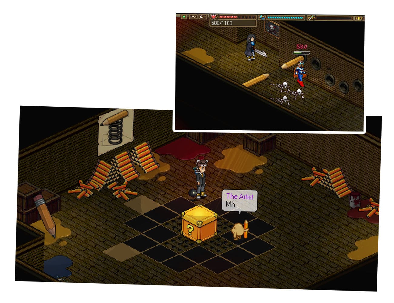 Screenshot from the dev post