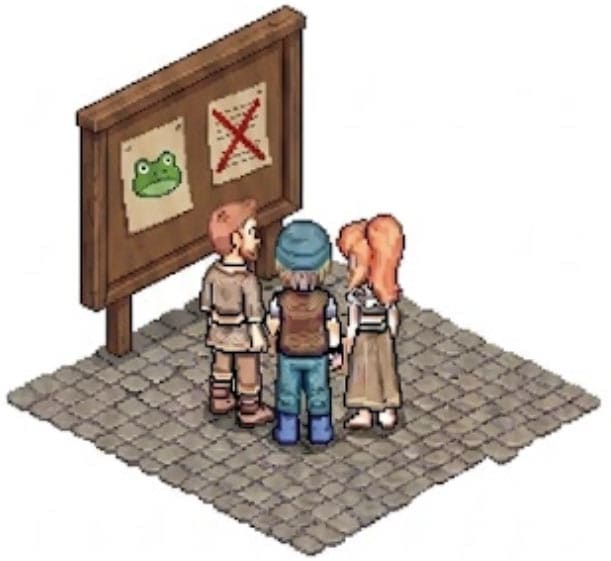 Screenshot from the dev post