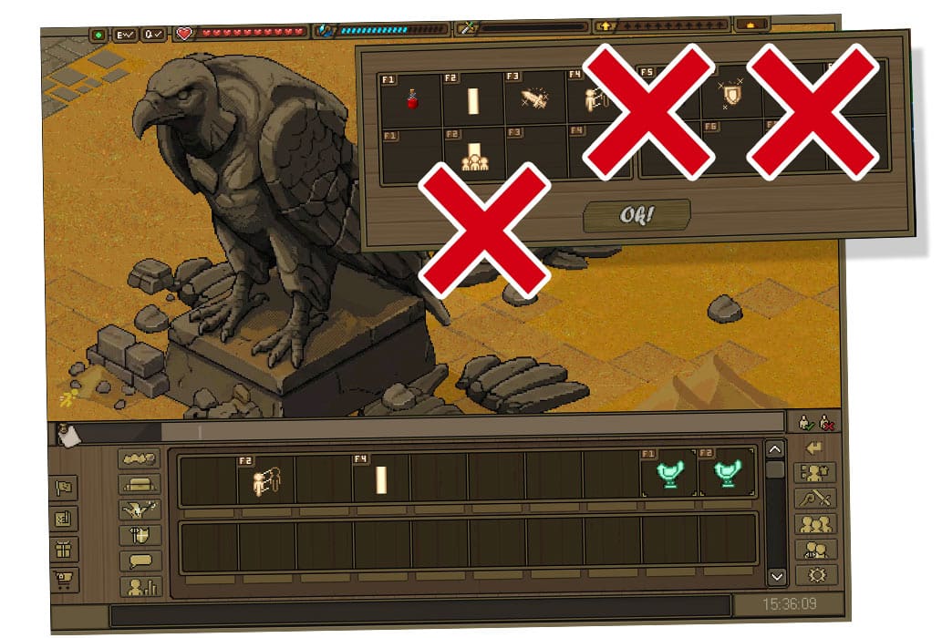 Screenshot from the dev post