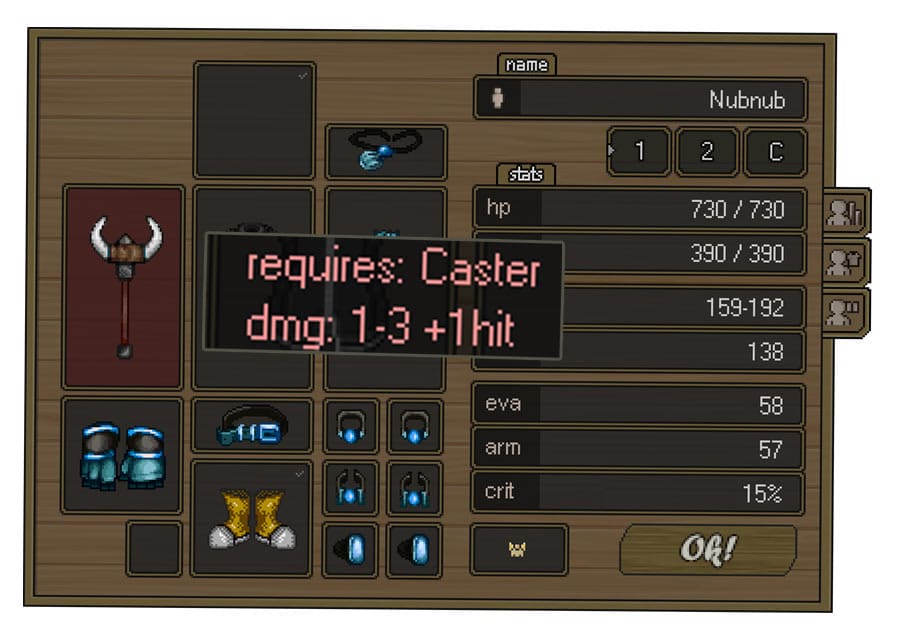 Screenshot from the dev post