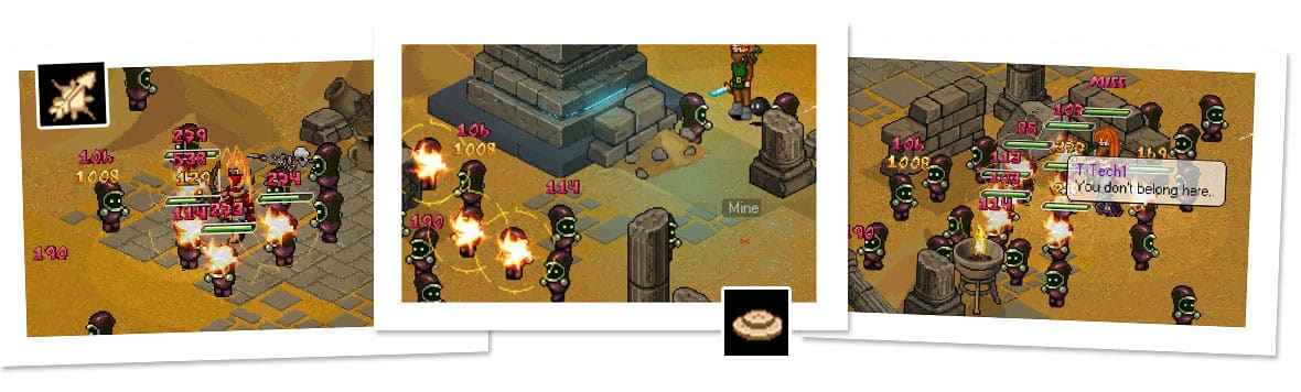 Screenshot from the dev post